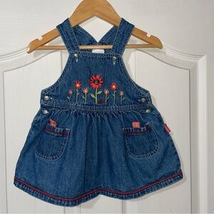 Vintage Carter’s Kids 2002 Eric Carle The Tiny Seed Denim Overall Dress